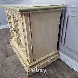 Vintage Retro Painted Floral Cupboard Sideboard Cabinet Wooden For Up-Cycle