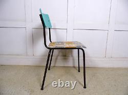 Vintage Retro Stacking Eastern Block kitchen dining chairs 70s reupholstered