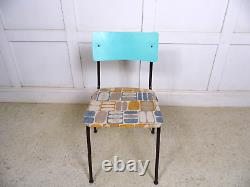 Vintage Retro Stacking Eastern Block kitchen dining chairs 70s reupholstered