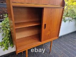 Vintage Retro Teak Writing Bureau Desk Home Office Mid Century Danish Spindle