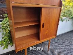 Vintage Retro Teak Writing Bureau Desk Home Office Mid Century Danish Spindle