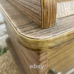 Vintage Retro Telephone Seat Bench 1970s Laminated Wood Effect
