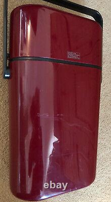 Vintage Retro Twin Burgundy Travel Wine Cooler by Décor MoMA Collection