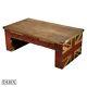 Vintage Retro Union Jack Boys Room Wooden Coffee Table With Three Drawers