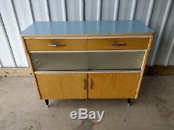 Vintage Retro Unique Kitchen Larder Free Standing Cupboard Cabinet Drawers