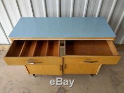 Vintage Retro Unique Kitchen Larder Free Standing Cupboard Cabinet Drawers