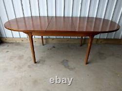 Vintage Retro Very Large Extending Extendable Wooden Dining Kitchen Table