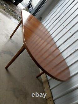 Vintage Retro Very Large Extending Extendable Wooden Dining Kitchen Table