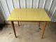 Vintage Retro Yellow Formica Dining Kitchen Table Uk Delivery Available
