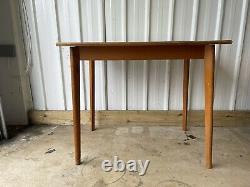 Vintage Retro Yellow Formica Dining Kitchen Table Uk Delivery Available