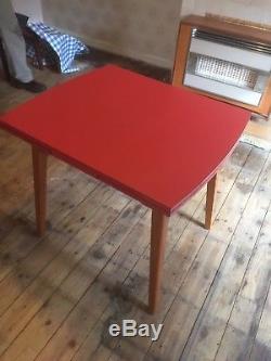 Vintage Retro extending Kitchen table 1960s red