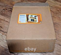 Vintage Robex 7 piece Storage Canister Set Unused Boxed Faux Wood Lids TV Prop