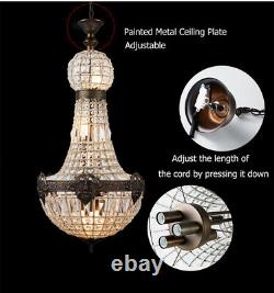 Vintage Royal Empire Glass Crystal Modern Europe Chandelier Lamp For Living room