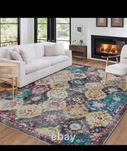 Vintage Rug Soft Washable Area Carpet for Kitchen/Living Room