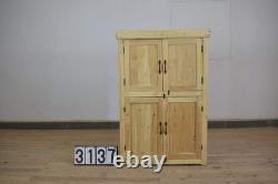 Vintage Rustic Bleached Kitchen Bathroom Cupboard Cabinet Storage