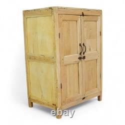 Vintage Rustic Bleached Kitchen Bathroom Cupboard Cabinet Storage
