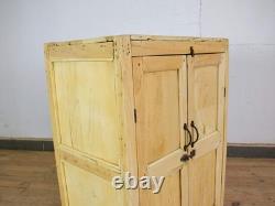 Vintage Rustic Bleached Kitchen Bathroom Cupboard Cabinet Storage