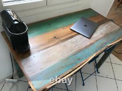 Vintage Rustic Dining Table Retro Style Kitchen Room Handmade Furniture Wooden