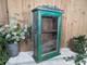 Vintage Rustic Indian Wooden Glazed Shop Display Bathroom Kitchen Wall Cabinet