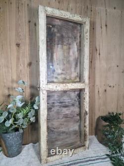 Vintage Rustic Indian Wooden Glazed Shop Display Bathroom Kitchen Wall Cabinet
