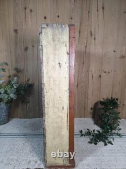 Vintage Rustic Indian Wooden Glazed Shop Display Bathroom Kitchen Wall Cabinet