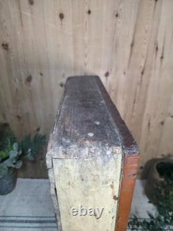 Vintage Rustic Indian Wooden Glazed Shop Display Bathroom Kitchen Wall Cabinet