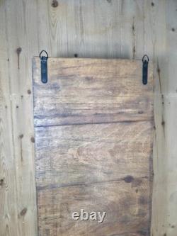 Vintage Rustic Indian Wooden Glazed Shop Display Bathroom Kitchen Wall Cabinet