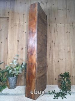 Vintage Rustic Indian Wooden Glazed Shop Display Bathroom Kitchen Wall Cabinet