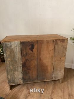 Vintage Rustic Pine Sliding Door Cupboard Kitchen Unit