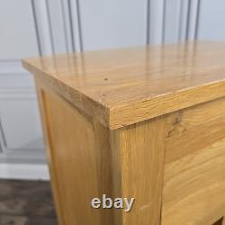 Vintage Rustic Solid Oak Wine Rack Cabinet & Drawer 16 Bottles Holder Wooden