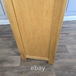 Vintage Rustic Solid Oak Wine Rack Cabinet & Drawer 16 Bottles Holder Wooden