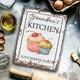 Vintage Rustic Style Personalised Grandmas Kitchen Sign