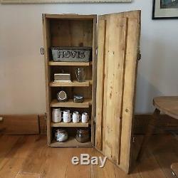 Vintage Rustic Wooden Trunk Box Chest Cabinet Cupboard Upcycled Kitchen Bathroom