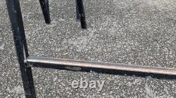 Vintage School Lab Science Wood And Metal Stools X 4