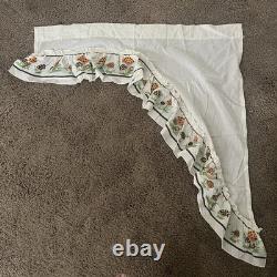 Vintage Sears Merry Mushroom Valance Kitchen Retro Window Swag One Panel