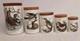 Vintage Set Of 5 Portmeirion Birds Of Britain Storage Container Canister Jars
