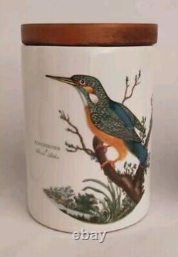 Vintage Set of 5 Portmeirion Birds of Britain Storage Container Canister Jars