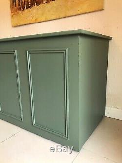 Vintage Shop Counter Haberdashery Kitchen Island Dresser Pigeon Hole Bar Retail