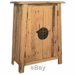 Vintage Side Cabinet Rustic Storage Cupboard Solid Wood Small Buffet Furniture