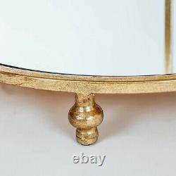 Vintage Silver Gilt Side Table Four Tiered Shelves Glass Shelf Metal Framed