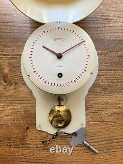 Vintage Smiths Enfield Kitchen Wall Clock Excellent Original Working Condition