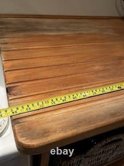 Vintage Solid Pine Kitchen Units, Cupboard And Beech Worktop