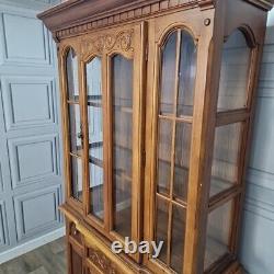 Vintage Solid Wood Antique Style Dresser Farmhouse Wall Display Unit Kitchen