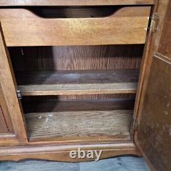 Vintage Solid Wood Antique Style Dresser Farmhouse Wall Display Unit Kitchen