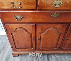 Vintage Solid Wood Maple Welsh Dresser Country Farmhouse Georgian Kitchen