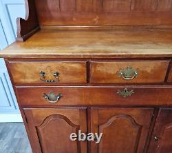 Vintage Solid Wood Maple Welsh Dresser Country Farmhouse Georgian Kitchen