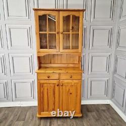 Vintage Solid Wood Pine Welsh Dresser Rustic Country Farmhouse Style Kitchen