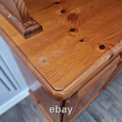 Vintage Solid Wood Pine Welsh Dresser Rustic Country Farmhouse Style Kitchen