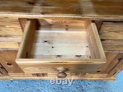 Vintage Solid Wood Pine Welsh Dressing Kitchen Display Cabinet