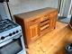 Vintage Solid Wooden Kitchen Base Unit Storage Cupboards Drawers Wine Rack Wood